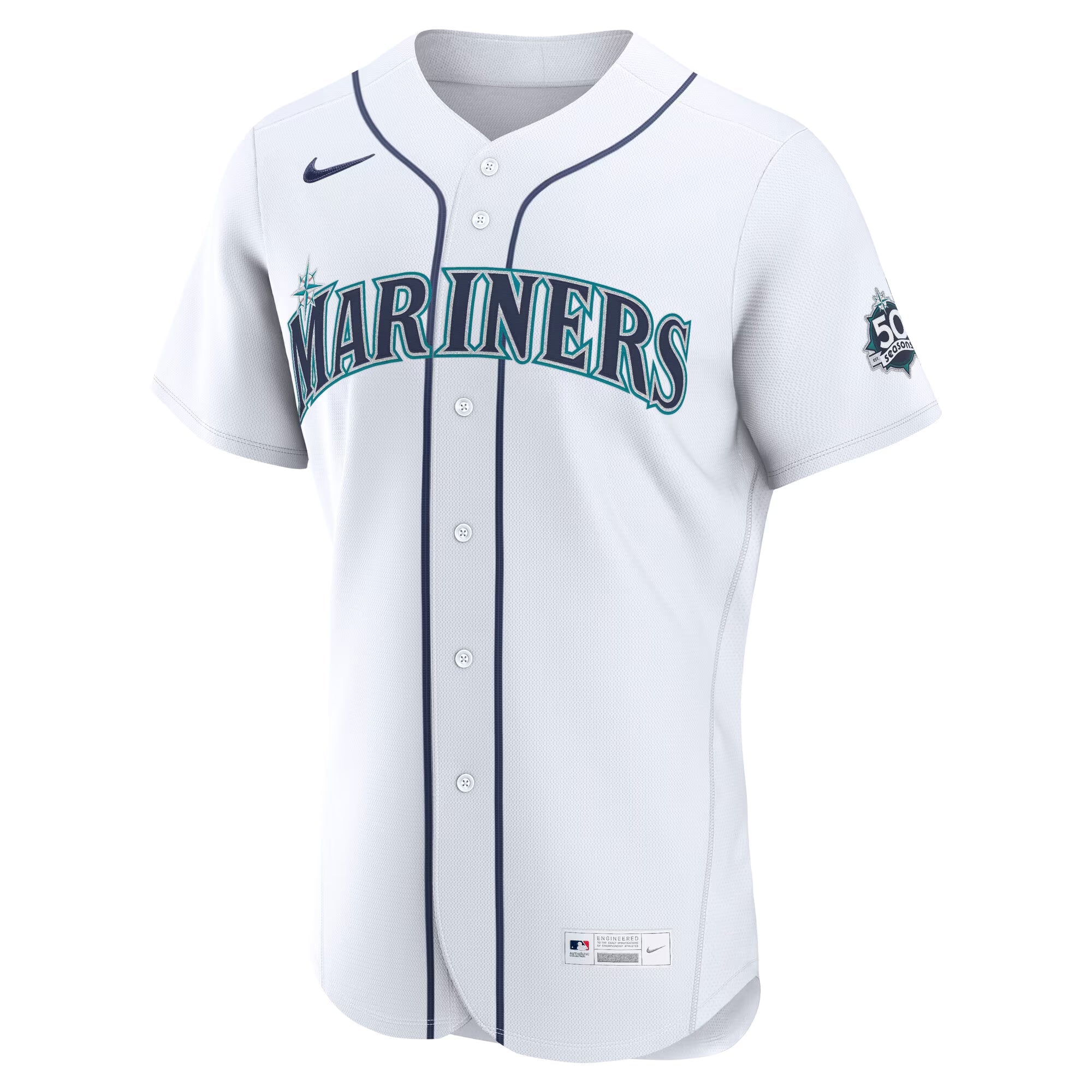 Bryan Woo Seattle Mariners Soccer Intl Home 50th Season Authentic Jersey - White