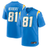 Patrick Herbert Los Angeles Chargers Soccer Intl Team Game Jersey - Powder Blue