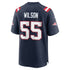 Jared Wilson New England Patriots Soccer Intl Team Game Jersey - Navy
