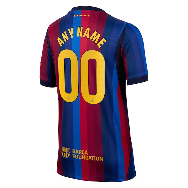Soccer Intl Barcelona 2026/27 Home Stadium Replica Custom Youth Jersey Red