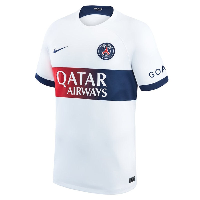 Paris Saint-Germain  2023/24 Away Stadium Jersey - White