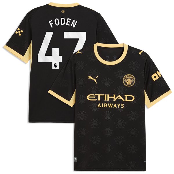 Phil Foden Manchester City Soccer Intl 2026/27 Away Replica Jersey - Black