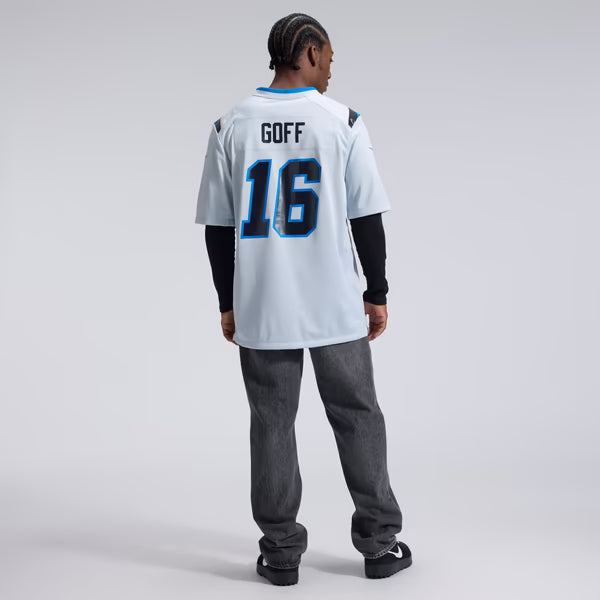 Jared Goff Detroit Lions Soccer Intl 2026 Rivalries Collection Game Jersey - Silver