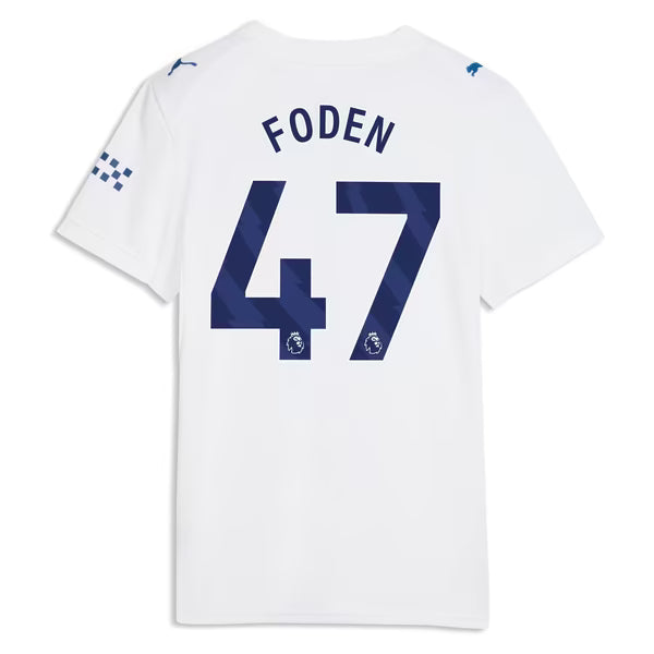 Phil Foden Manchester City Soccer Intl Women's 2026/27 Third Replica Jersey - White