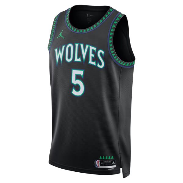 Anthony Edwards Minnesota Timberwolves Soccer Intl Brand Unisex Swingman Jersey - Statement Edition - Black