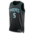 Anthony Edwards Minnesota Timberwolves Soccer Intl Brand Unisex Swingman Jersey - Statement Edition - Black
