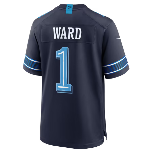 Cameron Ward Tennessee Titans Soccer Intl 2026 Rivalries Collection Game Jersey - Navy