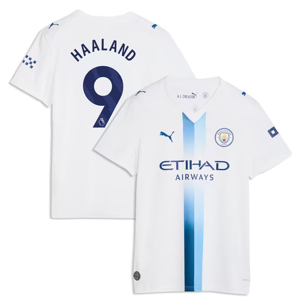 Erling Haaland Manchester City Soccer Intl Women's 2026/27 Third Replica Jersey - White