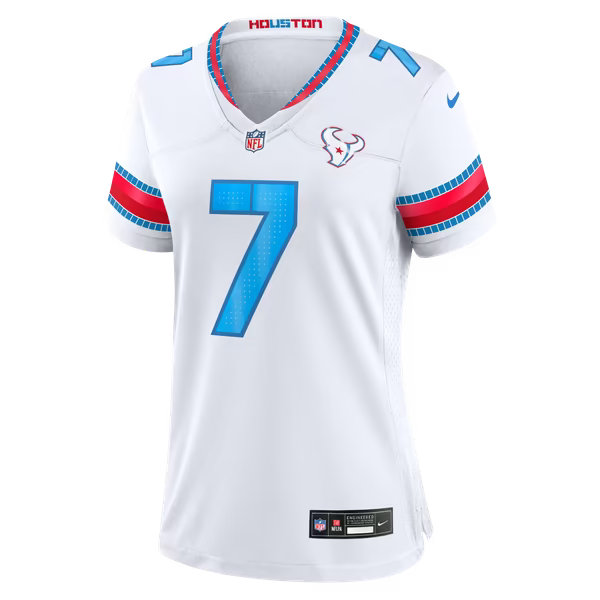 C.J. Stroud Houston Texans Soccer Intl Women's 2026 Rivalries Collection Game Jersey - White
