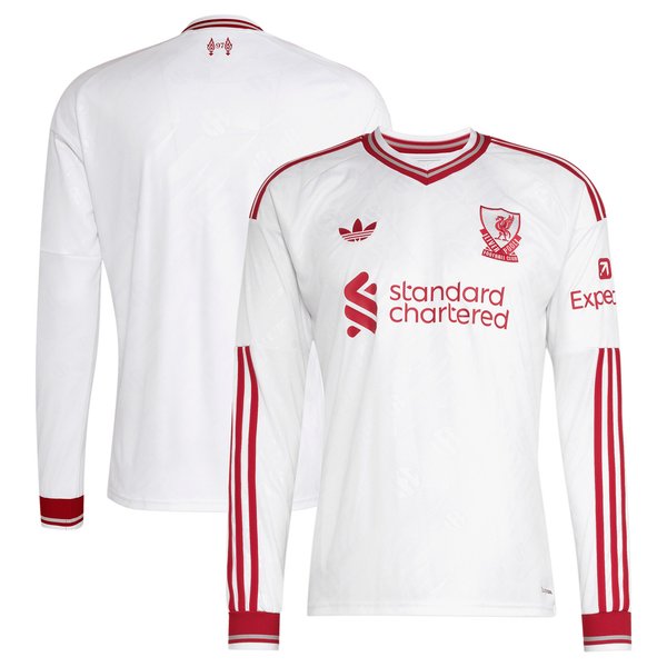 Liverpool Soccer Intl 2026/27 Away Replica Long Sleeve Jersey - White