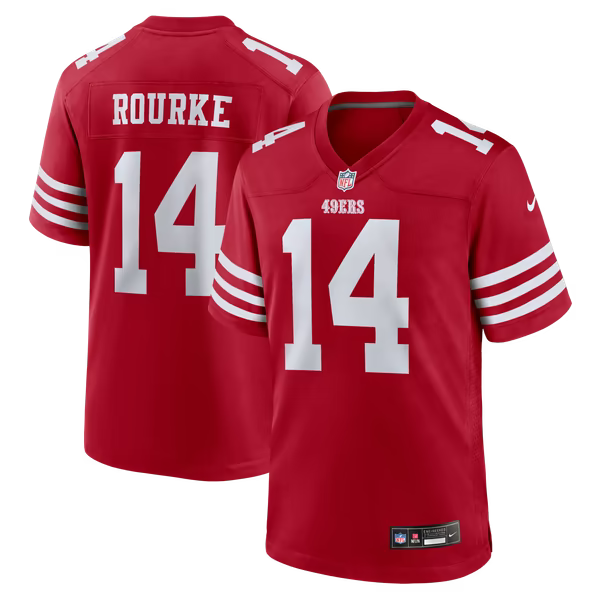 Kurtis Rourke San Francisco 49ers Soccer Intl Team Game Jersey - Scarlet