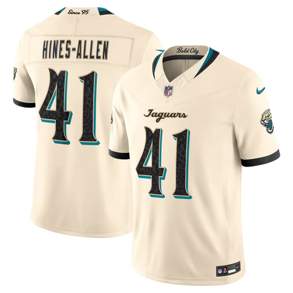Josh Hines-Allen Jacksonville Jaguars Soccer Intl 2026 Rivalries Collection Stitched Limited Jersey - Natural