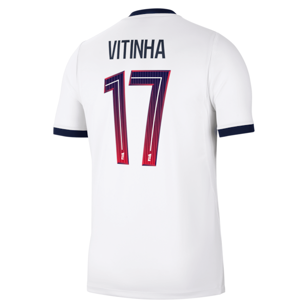 Soccer Intl Vitinha Paris Saint-Germain 2026/27 Away Stadium Replica Jersey White