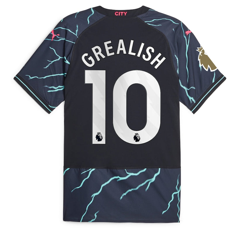 Jack Grealish Manchester City  2023/24 Third Player Jersey - Navy