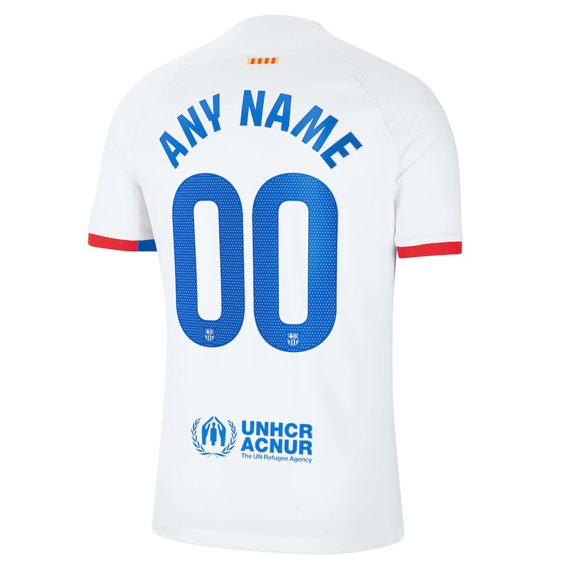 Barcelona  2023/24 Away Custom Jersey - White