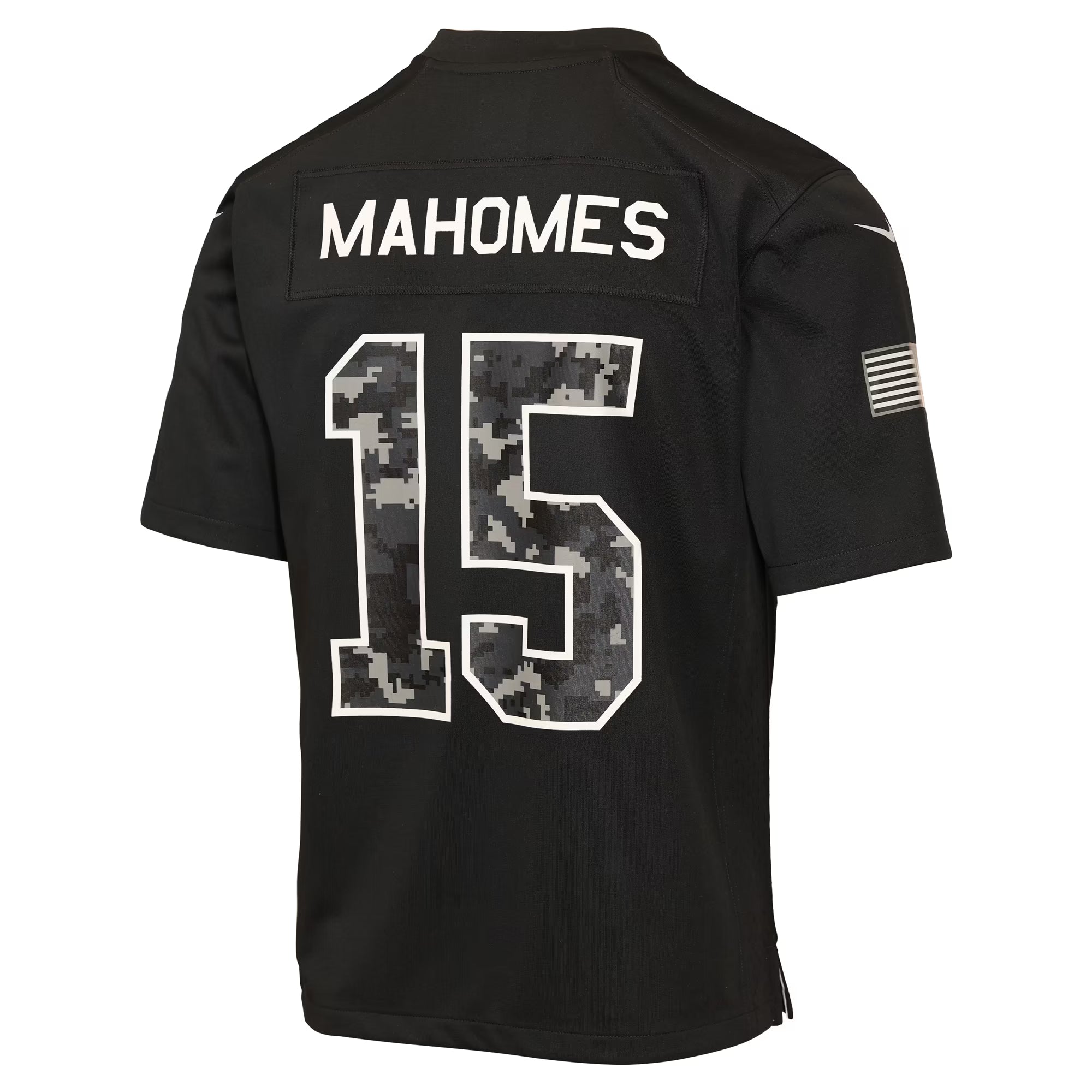 Patrick Mahomes Kansas City Chiefs Soccer Intl Youth 2026 Salute to Service Game Jersey - Black