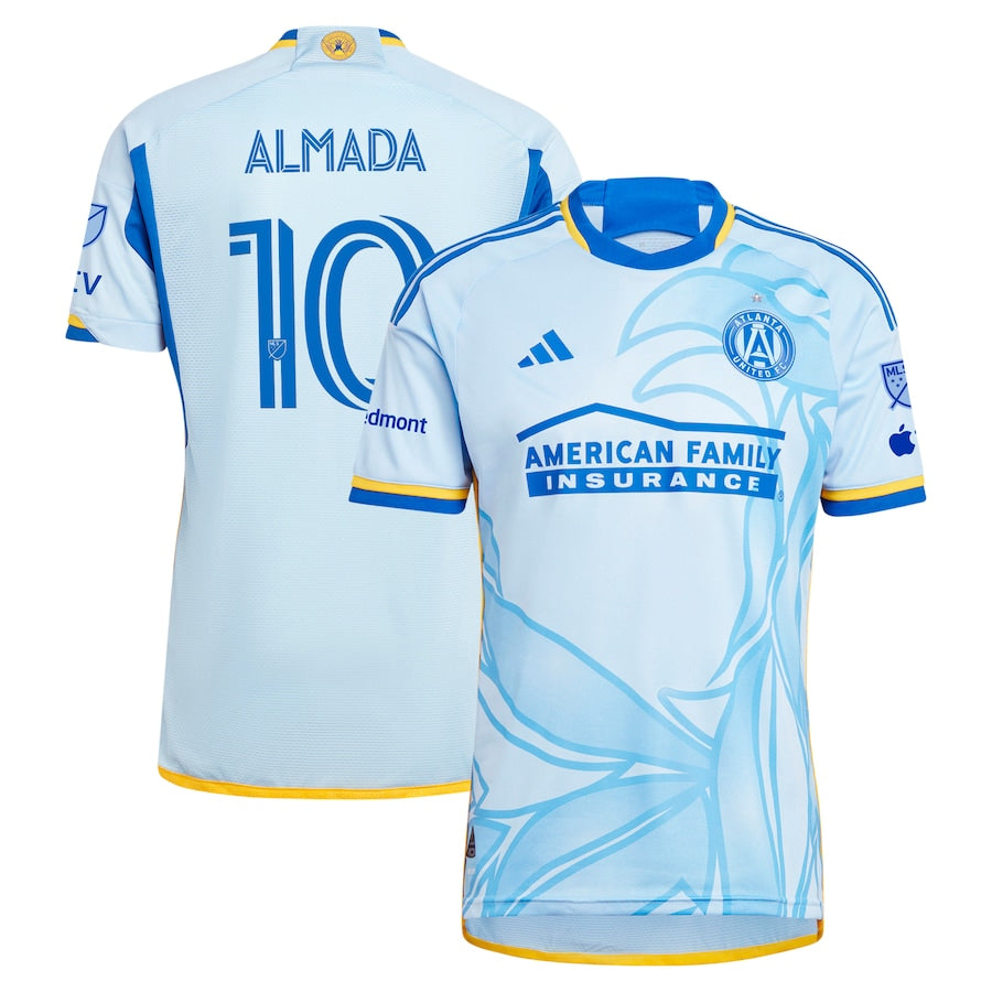 Thiago Almada Atlanta United FC 2024 The Resurgens Kit  Player Shirt - Light Blue