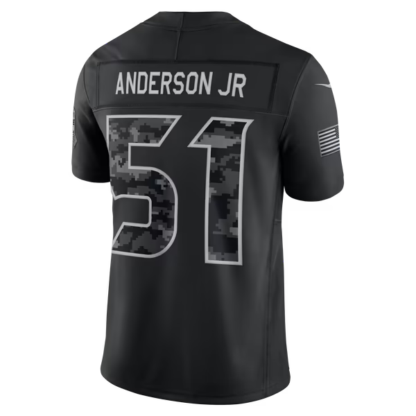 Will Anderson Jr. Houston Texans Soccer Intl 2026 Salute to Service Stitched Limited Jersey - Black