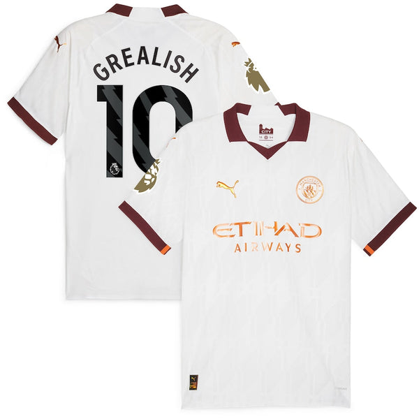 Jack Grealish Manchester City  2023/24 Away Jersey - White