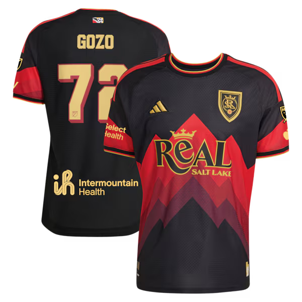 Zavier Gozo Real Salt Lake Soccer Intl 2026 Archive On-Field Authentic Jersey - Black