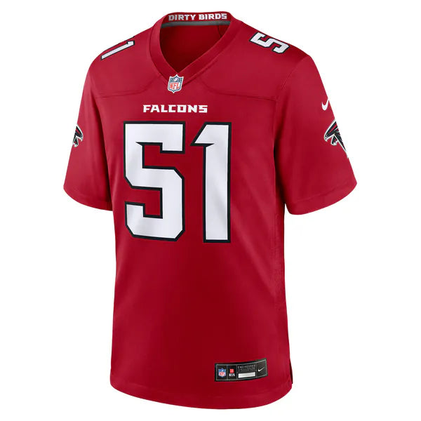 Jared Ivey Atlanta Falcons Soccer Intl Team Game Jersey - Red