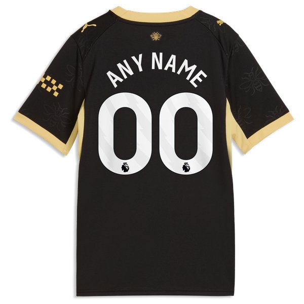 Manchester City Soccer Intl Youth 2026/27 Away Replica Custom Jersey - Black