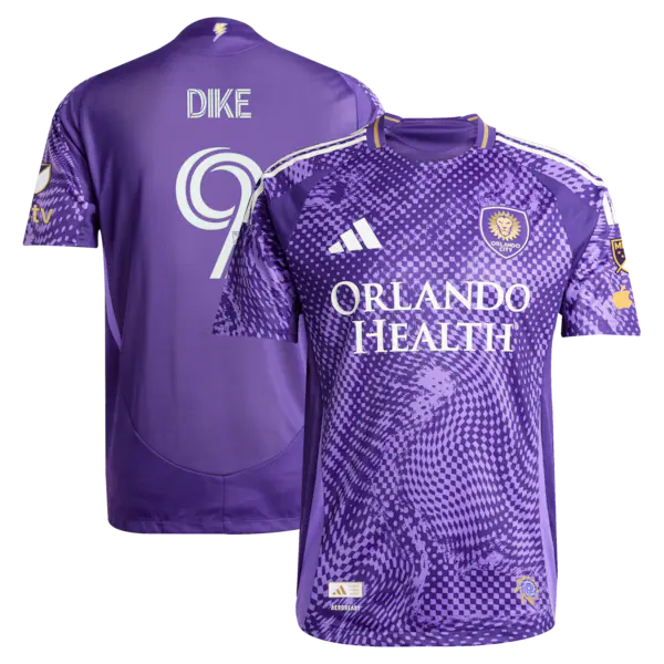 Daryl Dike Orlando City SC Soccer Intl 2025 Perfect Storm Primary On-Field Authentic Jersey - Purple