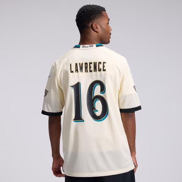 Trevor Lawrence Jacksonville Jaguars Soccer Intl 2026 Rivalries Collection Game Jersey - Natural