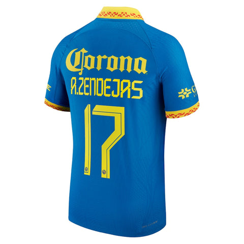 Alejandro Zendejas Club America Away 2023/24  Shirt - Blue