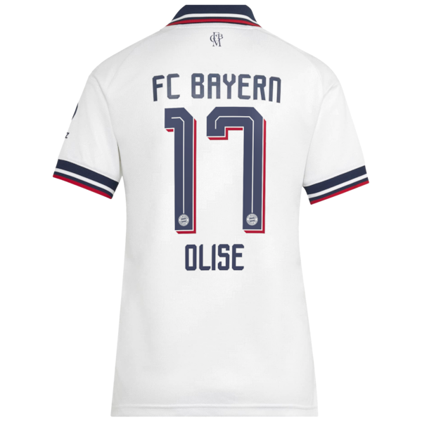 Michael Olise Bayern Munich Soccer Intl Women's 2026/27 Away Replica Jersey - White