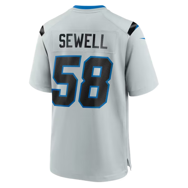 Penei Sewell Detroit Lions Soccer Intl 2026 Rivalries Collection Game Jersey - Silver