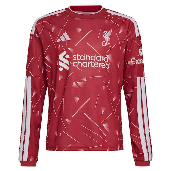 Soccer Intl Liverpool 2026/27 Home Replica Custom Long Sleeve Jersey Red