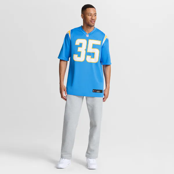 Amar Johnson Los Angeles Chargers Soccer Intl Team Game Jersey - Powder Blue