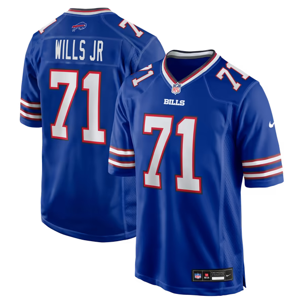 Jedrick Wills Jr. Buffalo Bills Soccer Intl Team Game Jersey - Royal