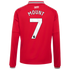 Soccer Intl Mason Mount Manchester United 2026/27 Home Replica Long Sleeve Jersey Red