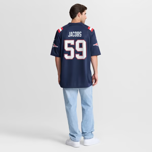Khalil Jacobs New England Patriots Soccer Intl Team Game Jersey - Navy