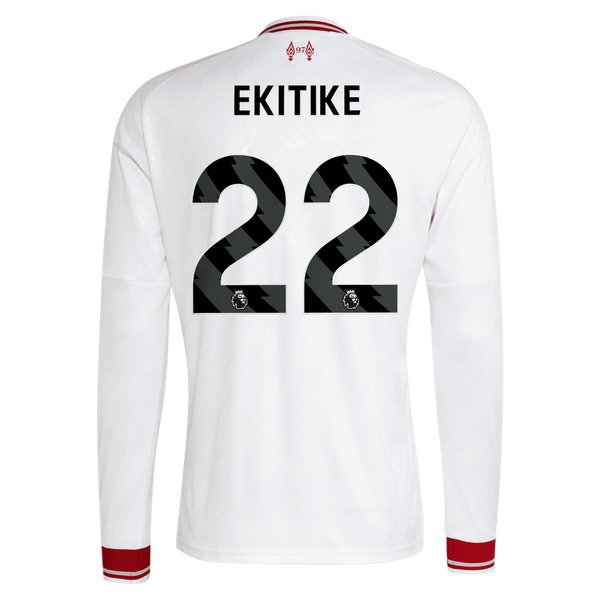 Hugo Ekitike Liverpool Soccer Intl 2026/27 Away Replica Long Sleeve Jersey - White