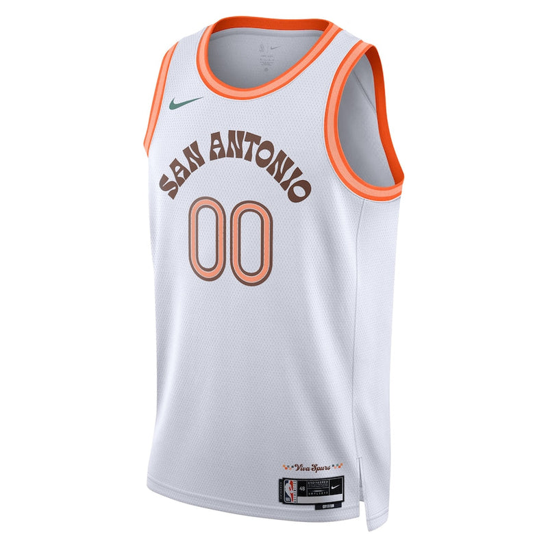 San Antonio Spurs Nike Unisex 2023/24 Custom Swingman Jersey - White - City Edition