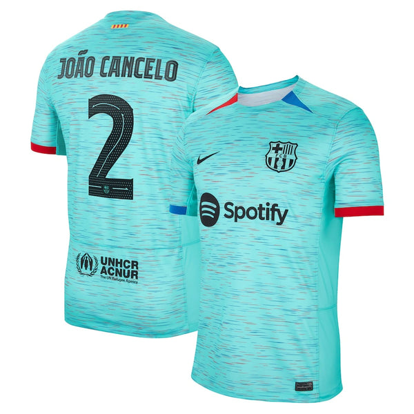 Joao Cancelo Barcelona  2023/24 Third Jersey - Aqua