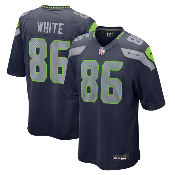 Ricky White Seattle Seahawks Soccer Intl Team Game Jersey - College Navy