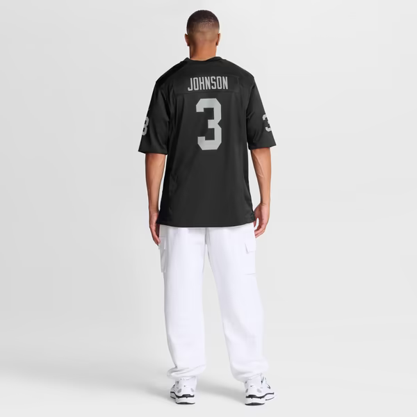 Taron Johnson Las Vegas Raiders Soccer Intl Team Game Jersey - Black