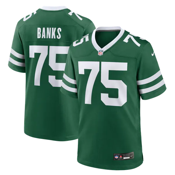 Brant Banks New York Jets Soccer Intl Team Game Jersey - Legacy Green
