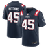 Quintayvious Hutchins New England Patriots Soccer Intl Team Game Jersey - Navy