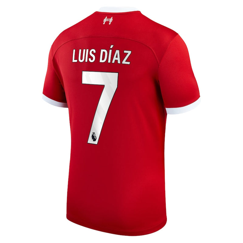 Luis Diaz Liverpool  2023/24 Home Player Jersey - Red