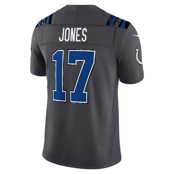 Daniel Jones Indianapolis Colts Soccer Intl 2026 Rivalries Collection Stitched Limited Jersey - Anthracite