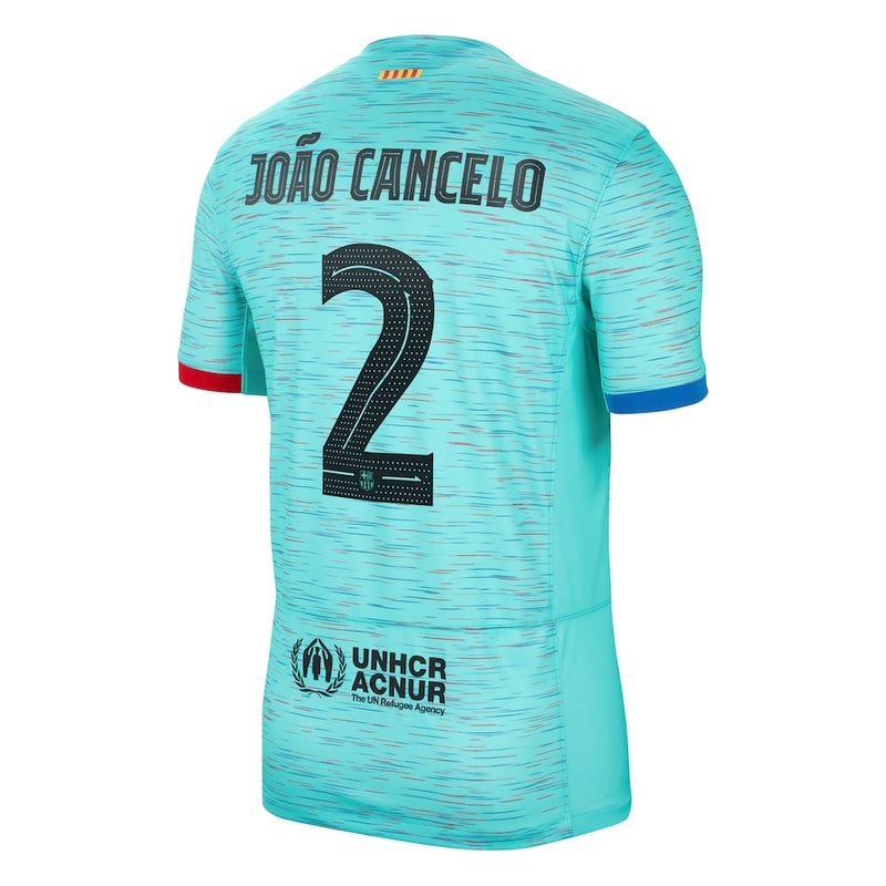 Joao Cancelo Barcelona  2023/24 Third Jersey - Aqua