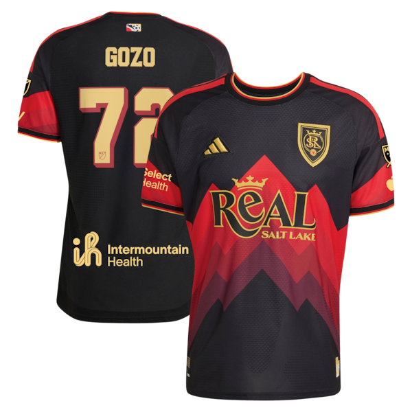 Zavier Gozo Real Salt Lake Soccer Intl 2026 Archive On-Field Authentic Jersey - Black