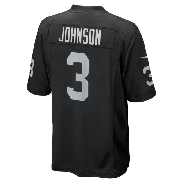 Taron Johnson Las Vegas Raiders Soccer Intl Team Game Jersey - Black