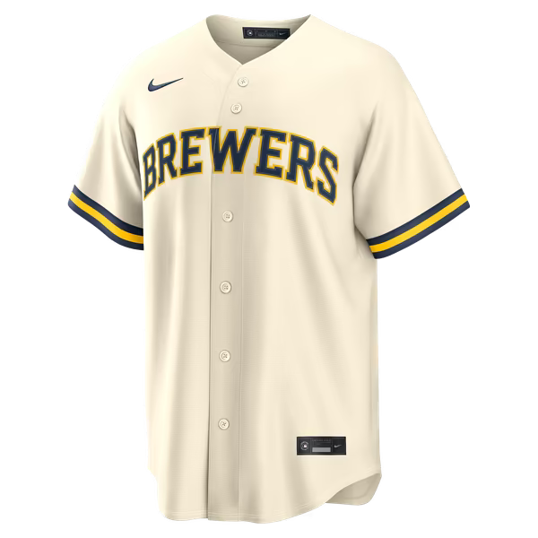 Jacob Misiorowski Milwaukee Brewers Soccer Intl Home Replica Jersey - Cream