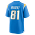 Patrick Herbert Los Angeles Chargers Soccer Intl Team Game Jersey - Powder Blue